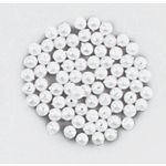 Wachsperlen 3mm, weiß