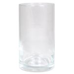 Květinová váza ve tvaru válce SANYA OCEAN z čirého skla, 15cm, Ø8,5cm