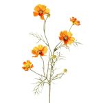 Dekorativní větvička PONGAU košík na šperky, oranžová, 70cm, Ø5-7cm