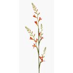 Umělá květina Montbretia KATHERYN, oranžovo-červená, 90cm