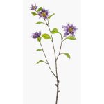 Dekorativní větev plaménku RUHNA, fialová, 75cm