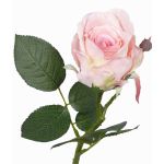 Textilní květina růže VRONI, růžová, 30cm, Ø6,5cm