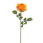 Umělá růže BRUNETTE, oranžová, 70cm, Ø11cm