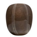 Skleněná váza ITZIAR se vzorem, hnědo-zlatá, 26cm, Ø22cm