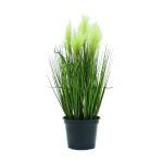 Umělá rostlina kavyl TIMEA s laty, zelená, 60cm