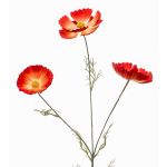 Dekorativní větvičkový okrasný koš BRALTO, oranžový, 80cm