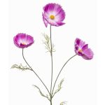 BRALTO dekorativní větvička okrasný koš, fialová, 80cm