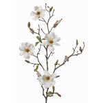 Umělý šácholan MARGA, bílá, 80cm, Ø7-8cm