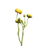 Umělé větve ranunculus JIXIANG, žlutá, 50cm