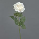Umělá růže KAILIN, krémová, 65cm, Ø9cm