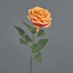 Umělá růže KAILIN, oranžová, oranžovo-fuchsiová, 65cm, Ø9cm