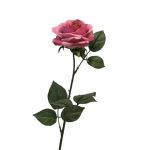 Umělá růže KAILIN, růžová, fuchsiová, 65cm, Ø9cm