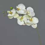 Umělá větvička orchideje Phalaenopsis SONGYA, bílá, 55cm