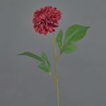 Umělá květina jiřina WANRU, vínová, tmavě červená, 50cm, Ø9cm