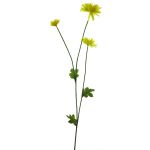 Umělá květina chryzantéma YUNJUAN, žlutá, 60cm