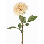 Dekorativní květina jiřina BREDANA, béžová, 60cm, Ø11cm