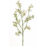 Dekorativní větvička myrty PALKA s bobulemi, zelenobílá, 65cm