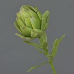 Textilní květ artyčoku JENBALA, zelený, 35cm, Ø6cm