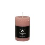 Sloupková svíčka AURORA, růžové dřevo, 9cm, Ø5,8cm, 30h - Made in Germany