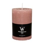 Sloupková svíčka AURORA, růžové dřevo, 10cm, Ø6,8cm, 42h - Made in Germany