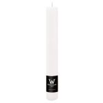 Tyčinka svíčka AURORA, bílá, 20cm, Ø3,5cm, 23h - Vyrobeno v Německu