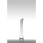 Úzká váza ze skla PATTY EARTH, průhledná, 35cm, Ø7cm