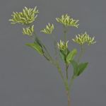 Umělá větev dřínu JOSIA s pupeny, bílozelená, 50cm