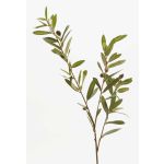 Umělá olivová ratolest PARKER s plody, 80cm