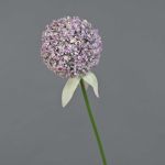 Umělé Allium DURBAN, světle fialové, 70cm, Ø9cm