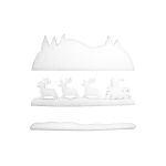 RALF zimní obrázek na okno z netkané textilie, nehořlavý, 60x21cm - MADE IN GERMANY