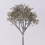 Umělá korálová větev NADINA, třpytivá, stříbrnohnědá, 45cm