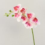Umělá orchidej Phalaenopsis OPHELIA, růžová, růžovo-fuchsiová, 80cm, Ø8-9cm