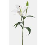 Umělá květina tygří lilie MIXLON, bílá, 55cm