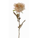 Umělá růže NAJMA, krémovo-růžová, 65cm, Ø10cm