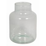 Skleněná stolní váza SIARA, čirá, 20cm, Ø15cm