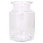 Skleněný svícen HANNA OCEAN, čiré, 20cm, Ø14cm