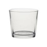 Držák na čajové svíčky XXL ALENA, sklo, čiré, 9cm, Ø10cm