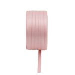 Vipke dvojitá saténová stuha, světle růžová, 50 m, 6 mm