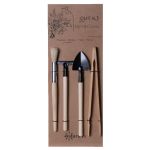 Flaschengarten Werkzeugset MARJANNE für Terrarien, handgefertigt, Holz-Metall, 13x34cm