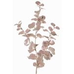 Umělá větev eukalyptu MALFHY, metalická světle růžová, 75cm