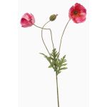 Dekorativní větvička máku SCHUNRA, růžová, 75cm