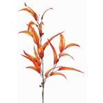 Textilní eukalyptová větev EUSEBIOS, oranžovo-žlutá, 100cm