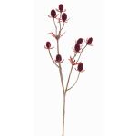 Plastový bodlák LOUKAS, vínová, burgundský, 45cm, Ø1-1,5cm