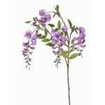 Textilní větev vistárie SOULA s květy, fialová, 80cm, Ø7-8cm