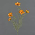 Dekorativní větvička PONGAU košík na šperky, oranžová, 70cm, Ø5-7cm