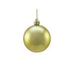 Weihnachtskugel MELANIA, 6 Stück, metallic-gold, Ø6cm