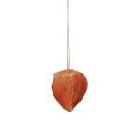 Umělý plod physalis AKIMA s třpytkami, oranžový, 6cm, Ø5cm