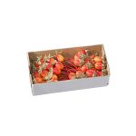 Deko Obst Hagebutte ZENNY mit Draht, 36 Stück, rot-orange, 1,6cm, Ø1,1cm