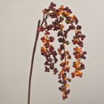 Umělá větvička černého bezu SWANTJE, plody, vínově oranžová, 40cm