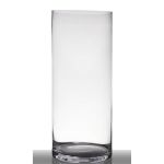 Válcová podlahová váza SANSA EARTH, sklo, transparentní, 60cm, Ø25cm